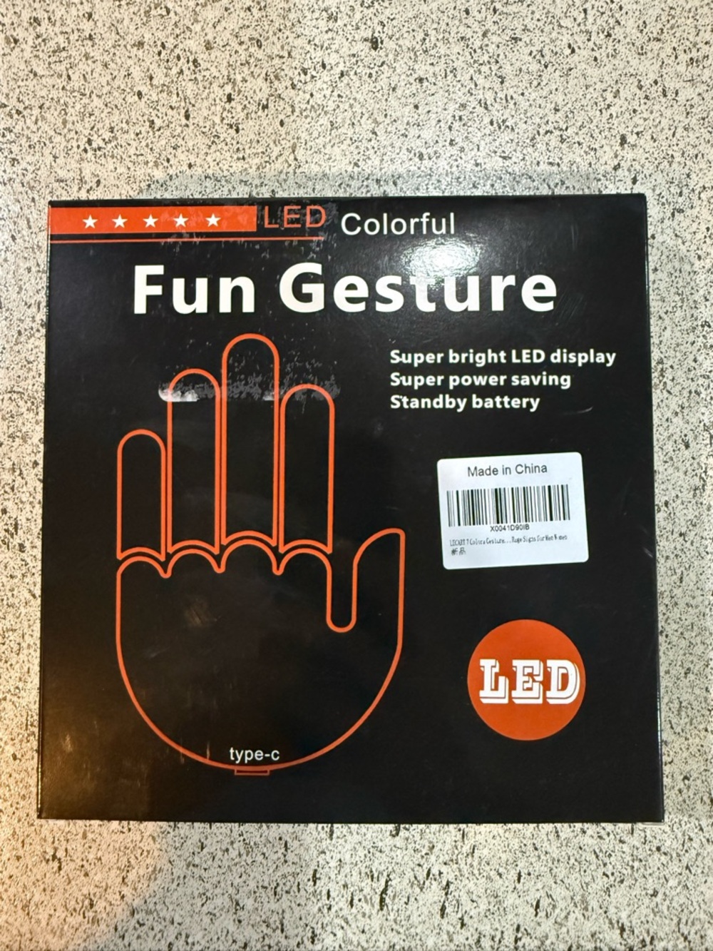 Fun Gesture LED Hand Light for Cars or Windows - Picture 2 of 7